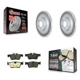 Rear Coated Brake Rotor Ceramic Pad Kit For Volvo XC60 With 302mm Diameter