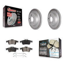 Charger l'image dans la galerie, Rear Coated Disc Brake Rotors And Ceramic Pads Kit For Ford Transit Connect