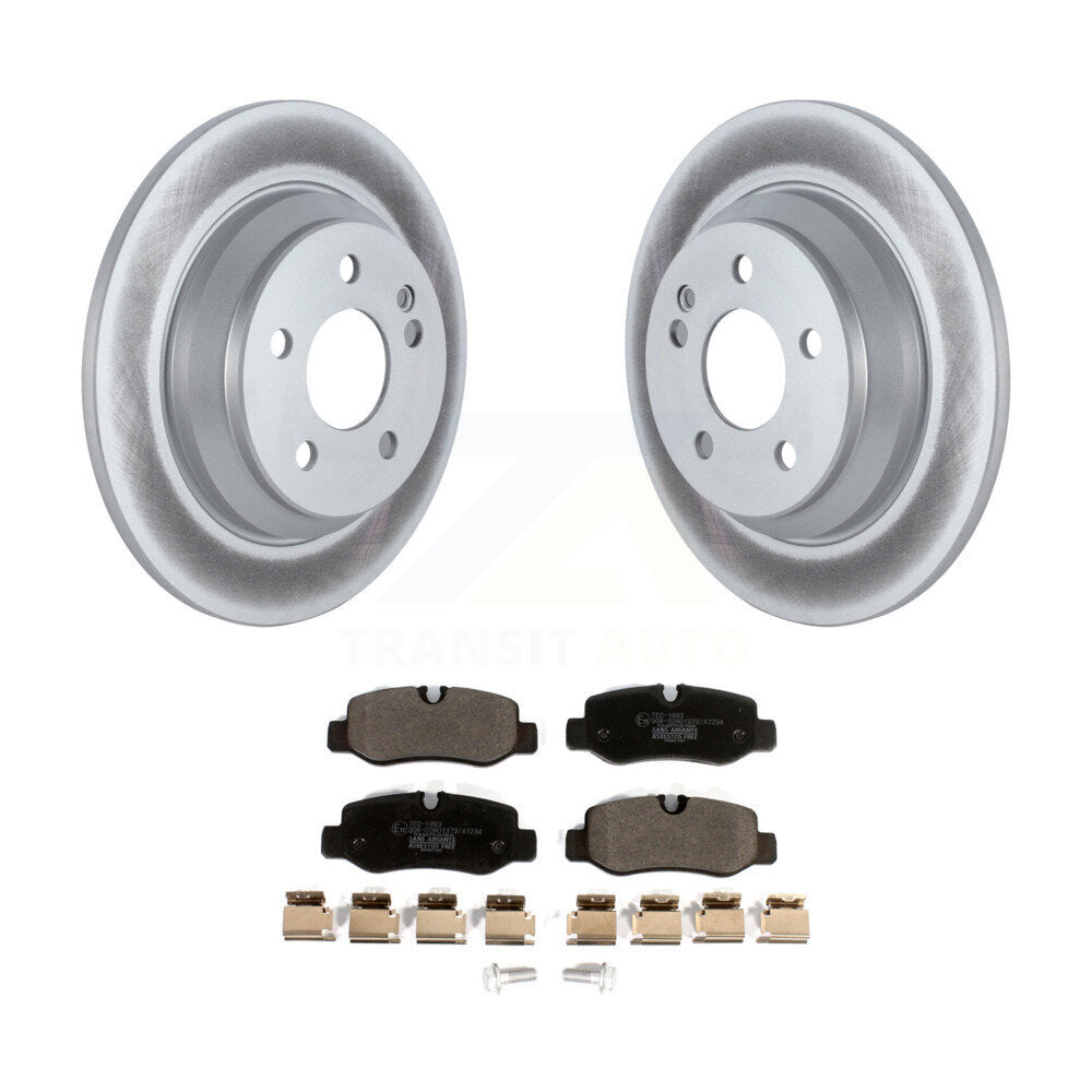 Rear Coated Disc Brake Rotors And Ceramic Pads Kit For Mercedes-Benz Metris