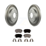 [Rear] 2009 Audi A4 Quattro Sedan/Wagon Premium Coated Rotors & Ceramic Pads Brake Kit For Max Braking