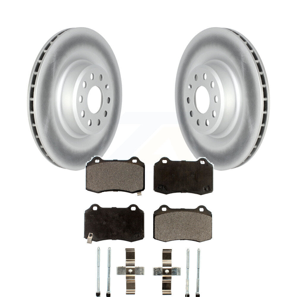 Rear Coated Disc Brake Rotors And Ceramic Pads Kit For 2012-2016 Tesla S