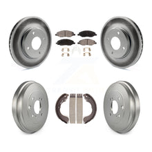 Load image into Gallery viewer, Front Rear Coat Brake Rotor Ceramic Pad Drum Kit For 08 Nissan Versa 4-Wheel ABS