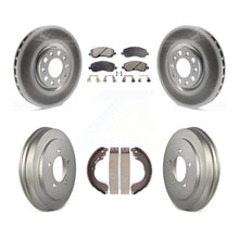 Charger l&#39;image dans la galerie, Front Rear Coated Disc Brake Rotors Ceramic Pads And Drum Kit For Jeep Compass