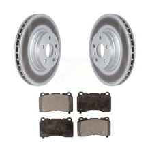 Load image into Gallery viewer, Front Coated Disc Brake Rotors And Ceramic Pads Kit For Tesla S X