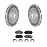 Front Coated Disc Brake Rotors And Ceramic Pads Kit For Subaru Forester