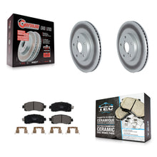 Charger l'image dans la galerie, Front Coated Disc Brake Rotors And Ceramic Pads Kit For Subaru Forester