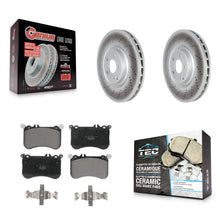 Load image into Gallery viewer, [Front] 2012-2018 Mercedes-Benz CLS550 Premium Coated Rotors &amp; Ceramic Pads Brake Kit For Max Braking