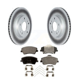 Front Coated Disc Brake Rotors And Ceramic Pads Kit For Kia Niro Hyundai Ioniq