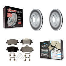 Charger l'image dans la galerie, Front Coated Disc Brake Rotors And Ceramic Pads Kit For Kia Niro Hyundai Ioniq