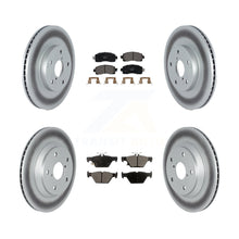 Charger l'image dans la galerie, Front Rear Coated Disc Brake Rotors And Ceramic Pads Kit For Subaru Forester
