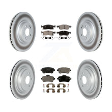 Charger l'image dans la galerie, Front Rear Coated Disc Brake Rotors And Ceramic Pad Kit For Mercedes-Benz GLE400