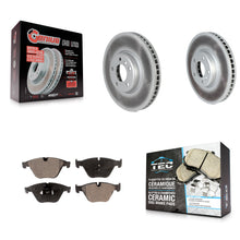Load image into Gallery viewer, [Front] 2011-2013 BMW 535i Premium Coated Rotors &amp; Ceramic Pads Brake Kit For Max Braking