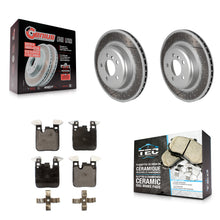 Load image into Gallery viewer, Rear Coated Brake Rotor Ceramic Pad Kit For BMW 328i xDrive 330i 430i Gran Coupe