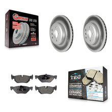 Load image into Gallery viewer, [Rear] 2013 BMW 328i xDrive 3.0L Premium Coated Rotors &amp; Ceramic Pads Brake Kit For Max Braking