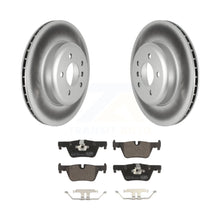 Load image into Gallery viewer, Rear Coated Disc Brake Rotors And Ceramic Pads Kit For BMW 330i GT xDrive 328i