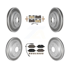 Front Rear Coat Brake Rotor Ceramic Pad Kit For Chevrolet Silverado 1500 GMC ESV