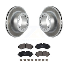 Charger l&#39;image dans la galerie, Rear Coated Brake Rotor &amp; Ceramic Pad Kit For Mercedes-Benz Sprinter 3500 3500XD