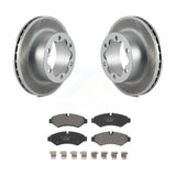 Rear Coat Disc Brake Rotors Ceramic Pad Kit For Mercedes-Benz Sprinter 3500 2500