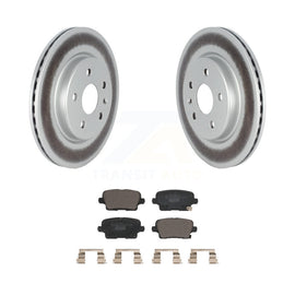 Rear Coated Disc Brake Rotor And Ceramic Pad Kit For Cadillac XT4 Buick Envision