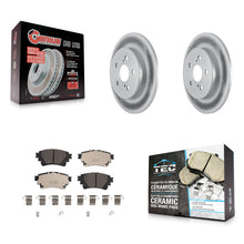 Charger l'image dans la galerie, Rear Coated Disc Brake Rotors And Ceramic Pads Kit For Toyota Corolla