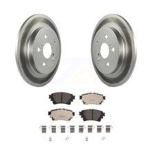 Load image into Gallery viewer, Rear Coated Disc Brake Rotors And Ceramic Pads Kit For 2019 Toyota Corolla 1.8L