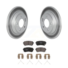 Charger l&#39;image dans la galerie, Rear Coated Disc Brake Rotors And Ceramic Pads Kit For Hyundai Kona