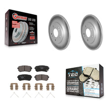 Load image into Gallery viewer, Rear Coated Disc Brake Rotors And Ceramic Pads Kit For Hyundai Kona Kia Seltos