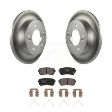 Charger l&#39;image dans la galerie, Rear Coated Disc Brake Rotors And Ceramic Pads Kit For Hyundai Kona