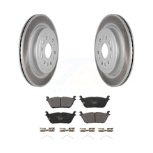 Load image into Gallery viewer, Rear Coated Disc Brake Rotors And Ceramic Pads Kit For Ram 1500