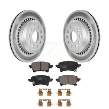 Charger l&#39;image dans la galerie, Rear Coated Disc Brake Rotors And Ceramic Pads Kit For Jeep Gladiator Wrangler