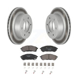 [Rear] 2019-2022 Ford Ranger Premium Coated Rotors & Ceramic Pads Brake Kit For Max Braking