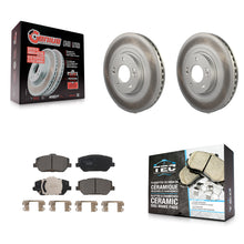 Load image into Gallery viewer, [Front] 2019-2020 Hyundai Santa Fe Premium Coated Rotors &amp; Ceramic Pads Brake Kit For Max Braking