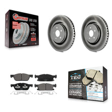 Load image into Gallery viewer, Front Coated Disc Brake Rotor And Ceramic Pad Kit For Ford Edge Lincoln Nautilus