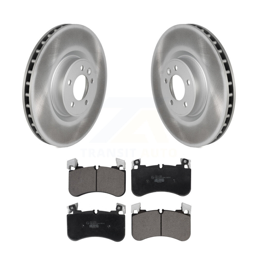 Front Coated Brake Rotors Ceramic Pad Kit For Land Rover Range Sport Defender 90