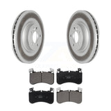 Front Coat Disc Brake Rotor Ceramic Pad Kit For Land Rover Range Sport Discovery