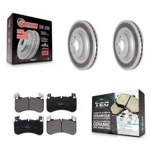 Load image into Gallery viewer, Front Coat Disc Brake Rotor Ceramic Pad Kit For Land Rover Range Sport Discovery