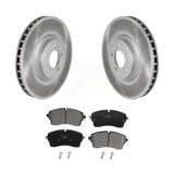 Front Coat Disc Brake Rotor Ceramic Pad Kit For Land Rover Range Defender 90 110