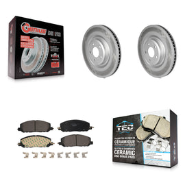 Front Coat Brake Rotors Ceramic Pad Kit For Ford Explorer Lincoln Aviator Police