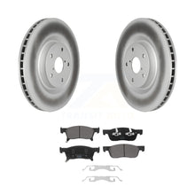 Charger l&#39;image dans la galerie, Front Coated Disc Brake Rotors And Ceramic Pads Kit For 2019-2022 Subaru Ascent