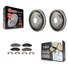 Load image into Gallery viewer, [Front] 2018-2022 Nissan LEAF Premium Coated Rotors &amp; Ceramic Pads Brake Kit For Max Braking