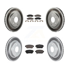 Load image into Gallery viewer, Front Rear Coated Disc Brake Rotors And Ceramic Pads Kit For Nissan LEAF