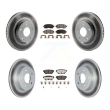 Load image into Gallery viewer, Front Rear Coated Disc Brake Rotors And Ceramic Pads Kit For Nissan Altima