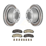 [Rear] 2019-2022 Ram 2500 3500 Premium Coated Rotors & Ceramic Pads Brake Kit For Max Braking