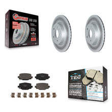 Load image into Gallery viewer, Rear Coated Disc Brake Rotors And Ceramic Pads Kit For INFINITI QX50 QX55