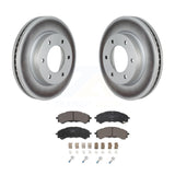 Front Coated Disc Brake Rotors And Ceramic Pads Kit For Ford Ranger Bronco