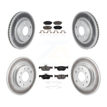 Load image into Gallery viewer, Front Rear Coated Disc Brake Rotors And Ceramic Pads Kit For Mazda 3