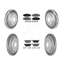 Load image into Gallery viewer, Front Rear Coated Disc Brake Rotors And Ceramic Pads Kit For Ram 1500