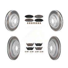 Load image into Gallery viewer, Front Rear Coated Disc Brake Rotors And Ceramic Pads Kit For Ram 1500