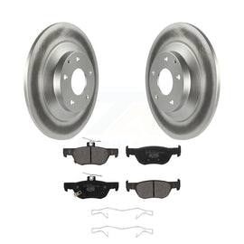 Rear Coated Disc Brake Rotors And Ceramic Pads Kit For Mazda CX-30 MX-30 EV