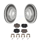 Rear Coat Brake Rotor Ceramic Pad Kit For 19 BMW 330i With Blue Painted Calipers